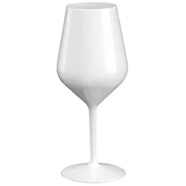 Playflip 36 Mehrweg Wein Cocktail Gläser Spritz weiß Tritan 470ml Wiederverwendbar Kunststoff unzerbrechlich,