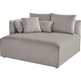 andas Ottomane »Nöre«, kurzes Lounge-Modul - zum Zusammenstellen, Breite 138 cm, Tiefe 128 cm grau