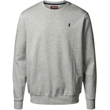 MCS Rundhalspullover "MCS sweatshirt MCSkyler", Herren, Gr. L, grau melange, Obermaterial: 100% Baumwolle, Pullover Rundhalspullover