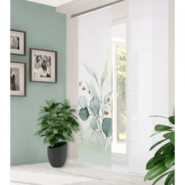 home in green ABANIO 1, grün, B:60cm H:245cm, Polyester, 245x60 cm, halbtransparent, Farbe:grün, Größe:245 x 60 cm, Anzahl:1x