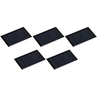 sourcing map Packung von 5 Sonnenkollektor Mini Solarpanel Zelle 3V 90mA 0,27W 62mm x 36mm für DIY Stromprojekt