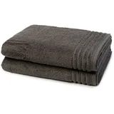 VOSSEN Vienna Style Supersoft Duschtuch 67 x 140 cm slate grey 2 St.