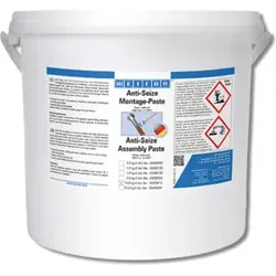 WEICON Anti-Seize Montagepaste, Schmier- und Trennmittelpaste, 10 kg, anthrazit