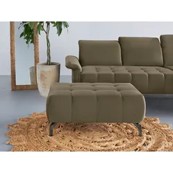 Polsterhocker INOSIGN "Fresh", grün (olive), B:102cm H:45cm T:68cm, 100% Polyester, Hocker, passend zum Ecksofa "Fresh", auch in Bezug Olympia EASY CLEAN
