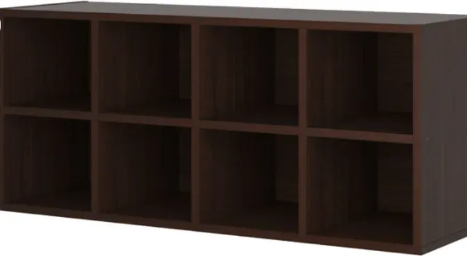 Galano Nice 8-Würfel Schuhschrank - L 91,44 x B 29,49 x H 40,64 cm, für Schlafzimmer und Wohnzimmer - Farbe Braun
