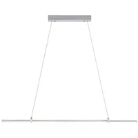 SellTec LED Pendelleuchte LED Pendellampe PIN SLIM, höhenverstellbar, ausziehbar, 2xLED/ 11.5Watt, warmweiß, ausziehbar höhenverstellbar, schlankes Design silberfarben