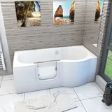 Acquavapore - Seniorenwanne mit Tür Whirlpool S12-AIR-L Badewanne 170x85cm ohne Armatur