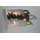 FHS International LED-Silhouette Kerzen Holz 22 x 5,8 x 33,5 cm 10 LED 6/18h Timer gold/weiß