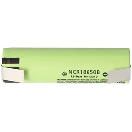 Panasonic NCR18650B 3,6V - 3,7V 3400mAh Li-Ion-Akku 18,2x65,25mm mit Lötfahne U-Form