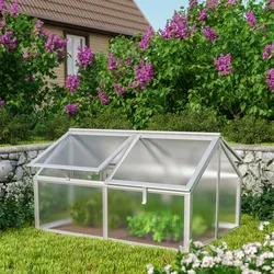 Vitavia Hochbeet "Gamma",aluminium blank,124 x 89 x 71 cm (ohne Unterbau)