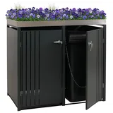 MCW Mülltonnenverkleidung MCW-O67 125 x 84 cm anthrazit