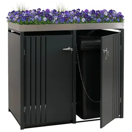 MCW Mülltonnenverkleidung MCW-O67 125 x 84 cm anthrazit
