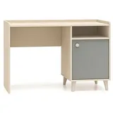 ml meble Kinderschreibtisch MEVEL 07 Schreibtisch für Jugendliche - 120 cm X 85 cm X 58 cm - Wüstensand + Grau