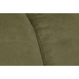 KAWOLA Sessel DAVITO Lederimitat im Vintagelook olivgrün