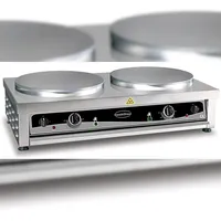 Profi Doppel-Crêpes-Platte Combisteel – 6 kW Leistung, steckerfertig
