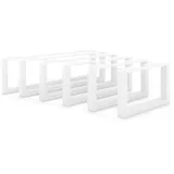 HEVVA Möbelfuß Möbelfüße GRAZ - 7 Größen von 20-50 cm - Kommodenbeine, Schrankfüße, (Set-Option: Sie können entweder 1 Stück oder ein Set von 2 Stück kaufen) weiß 15 cm x 25 cm