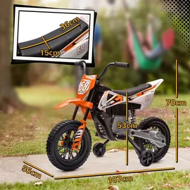 aiyaplay Kinder Elektro-Motorrad 12V orange (1-tlg)