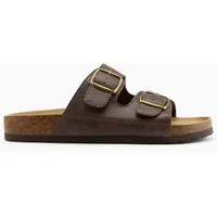 Björndal  Tieffuß Pantolette Braun, Herren, Größe: 42, Material: PU/Textil - Björndal  Tieffuß Pantolette Braun, Herren, Größe: 42, Material: PU/Textil - man - Braun