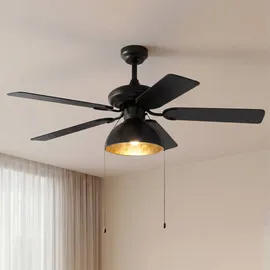 LUCANDE Shamoian 132 cm Deckenventilator Schwarz