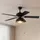LUCANDE Shamoian 132 cm Deckenventilator Schwarz