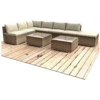 Brast Polyrattan Gartenlounge Set RELAX braun