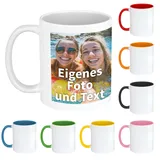 druck.de Fototasse personalisiert 340ml - Weiß - Wunschfoto und Text