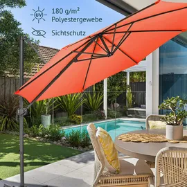 Svita Ampelschirm 290 x 290 cm Orange