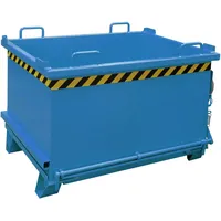 Bauer Südlohn Klappbodenbehälter SB 750, lackiert, Lichtblau