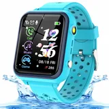 Smooce Smartwatch Kinder Telefon,Wasserdicht Musik Smartwatch für Kinder,Kinder Smartwatch mit 11 Spiele SOS Anruf Kamera Stoppuhr Wecker Rekorder Rechner für Jungen Mädchen