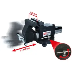 KS Tools Parallel-Schraubstock, 5"