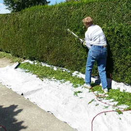 ECD Germany Abdeckplane 4 x 6 m Weiß