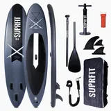 SUPRFIT Stand Up Paddling Board, SUP Board als aufblasbares Komplett-Set, Paddle mit doppelter PVC Schichtung, Standup Paddleboard - 330 x 78 x 15 cm bis max.150 kg