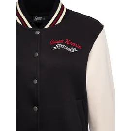 Queen Kerosin Sweatjacke We Can Do It brombeer XXL