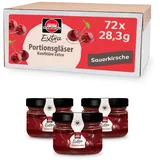 Schwartau Extra Sauerkirsche, Konfitüre Portionsgläser, für Brunch, Café oder Buffet, 72x28,3g