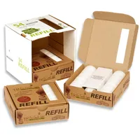 Candelo Teelicht Teelicht 54er Set Eco Refill Kerzen Vorratspack Weiß - Wachsrohlinge