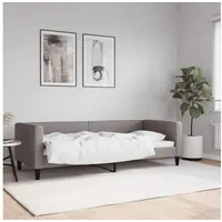 LuxusKollektion Schlafsofa Sofabett Doppelschlafstuhl Stoffcouch 80 x 200 ohne Matratze Taupe beige