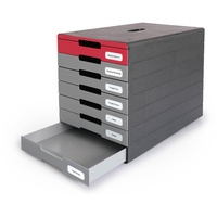 Durable Schubladenbox IDEALBOX PRO 7 Fächer, rot, 776303