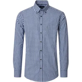 CasaModa Langarmhemd kariert Blau L
