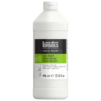 Liquitex 5032 Professional Glanz Gel Medium und Firnis für Acrylfarben, erhöht den glanz von Acrylfarben und verbessert den Farbfilm & Farbtiefe - 946ml Flasche,