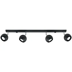 Deckenleuchte Deckenlampe Schwarz bewegliche Spots Esszimmer Wohnzimmer Küche