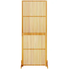 vidaXL Sichtschutz 79,5 x 50 x 200 cm Braun Massivholz 1 St.