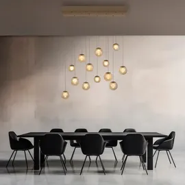 neuhaus pure® by paul neuhaus Popup 13-flg. LED 60 cm rechteckig/braun/bronze