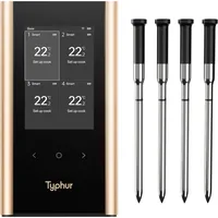 typhur Grillthermometer Größe 4 schwarz/gold