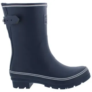 Rajn Rajn Gummistiefel, Uni Mid-Boot, Navy White, Naturkautschuk UZW047 Gummistiefel blau 41 EU