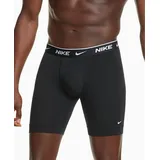 Nike Herren Everyday Cotton Stretch Boxer Briefs 3Pk, Black, L