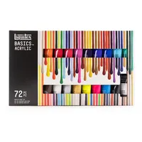 Liquitex 3699401 Basics Acrylfarben Set – 72 x 22ml Tuben, lichtechte Künstler-Acrylfarben, mittlere Viskosität, brillante Farben, perfekt für Acrylmalerei, Leinwand & kreative Projekte