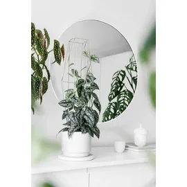 Mirrors and More Dekospiegel Mila Rund Metallrahmen weiß