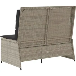 vidaXL Gartenbank 1-tlg 110 x 60 x 75 cm Hellgrau