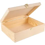 Creative Deco Holzkiste A4 33,8 x 24,8 x 10 cm 1-tlg. unlackiert