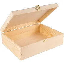 Creative Deco Holzkiste A4 33,8 x 24,8 x 10 cm 1-tlg. unlackiert